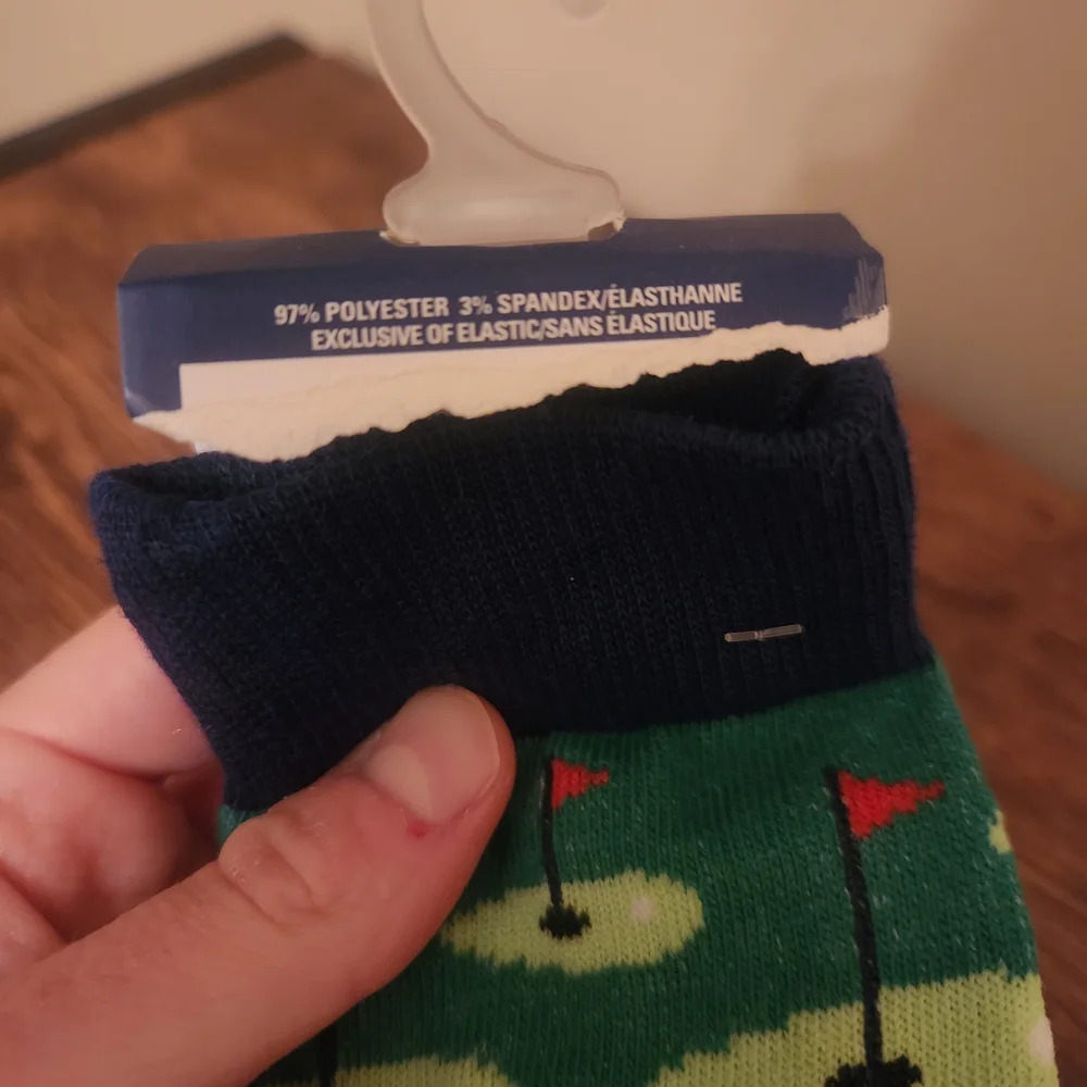 Juncture Green Golf Pattern Men's Socks